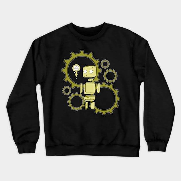 Gold Geometric Buddy : with background Crewneck Sweatshirt by Eksinxx